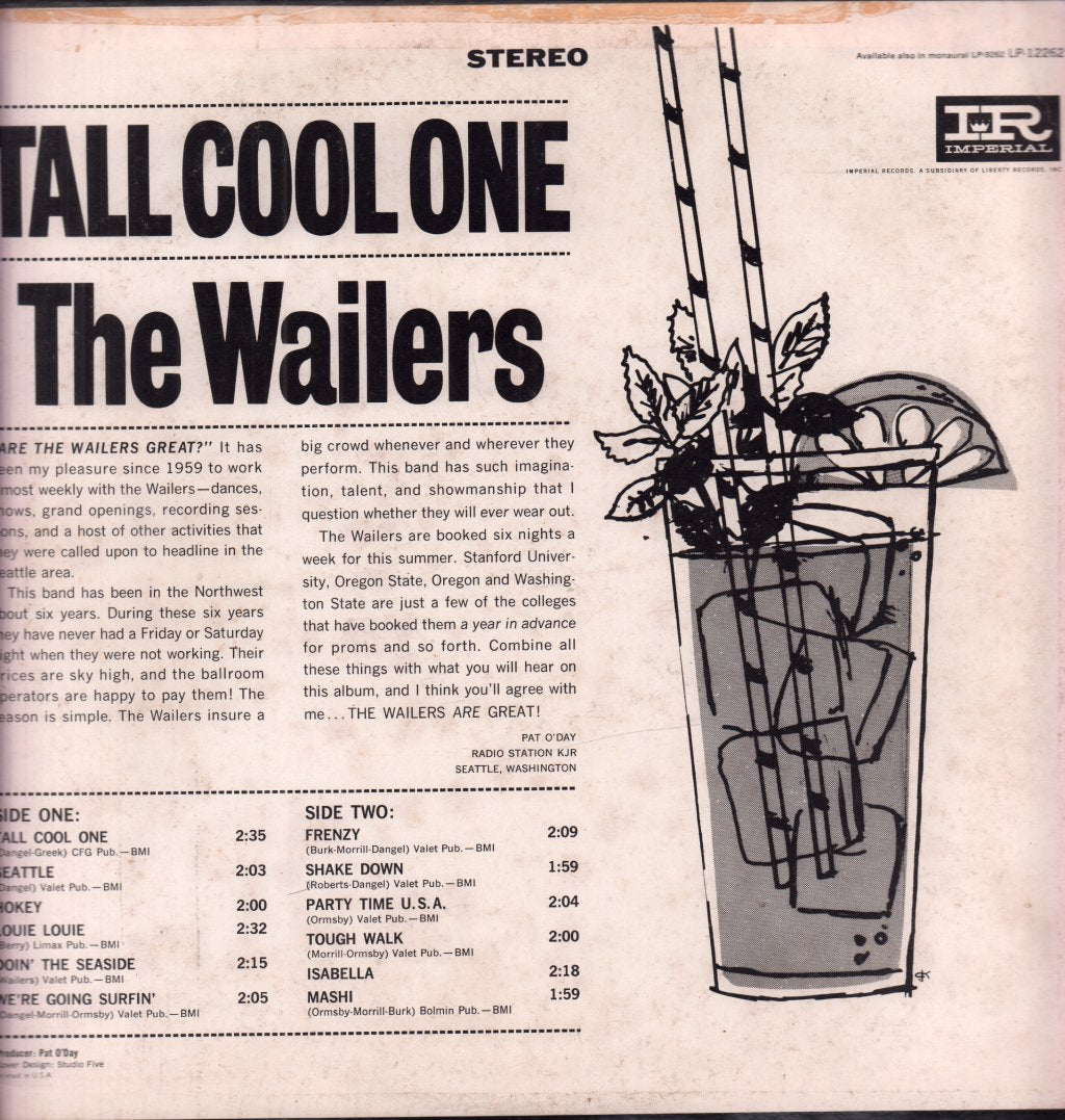 Wailers (Us Group) - Tall Cool One - Lp