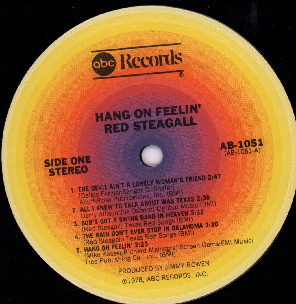 Red Steagall - Hang On Feelin' - Lp