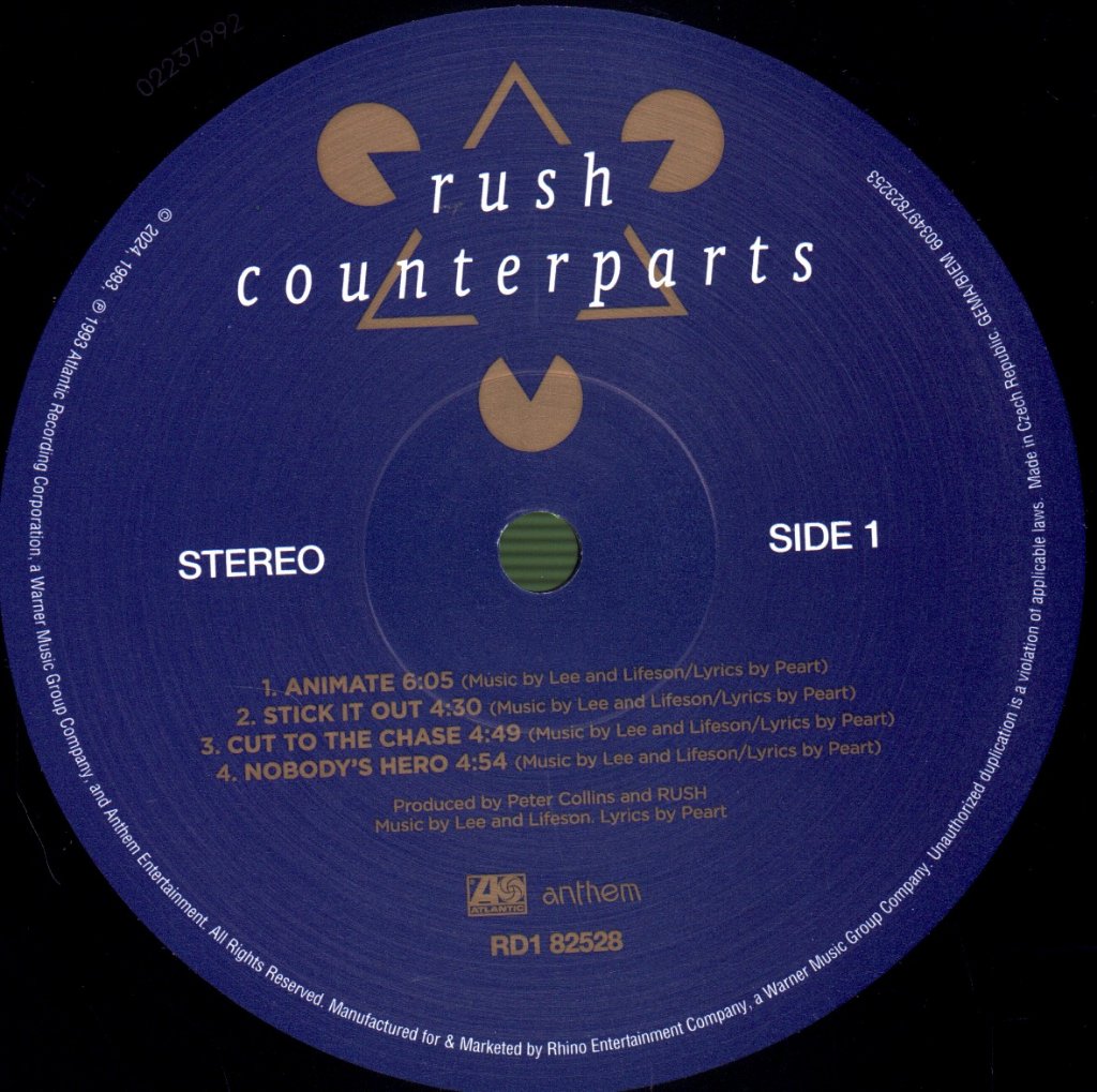 Rush - Counterparts - Lp
