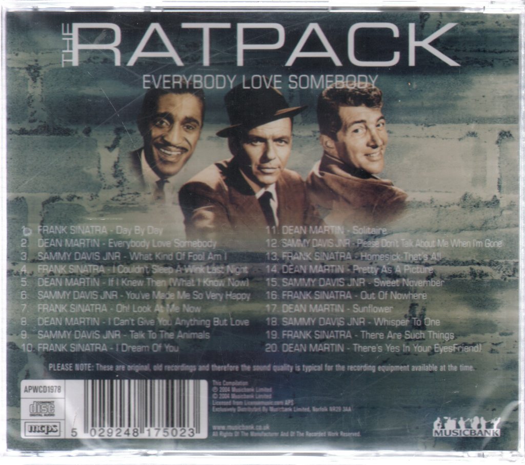Rat Pack (Compilation) - Everybody Loves Somebody - Cd