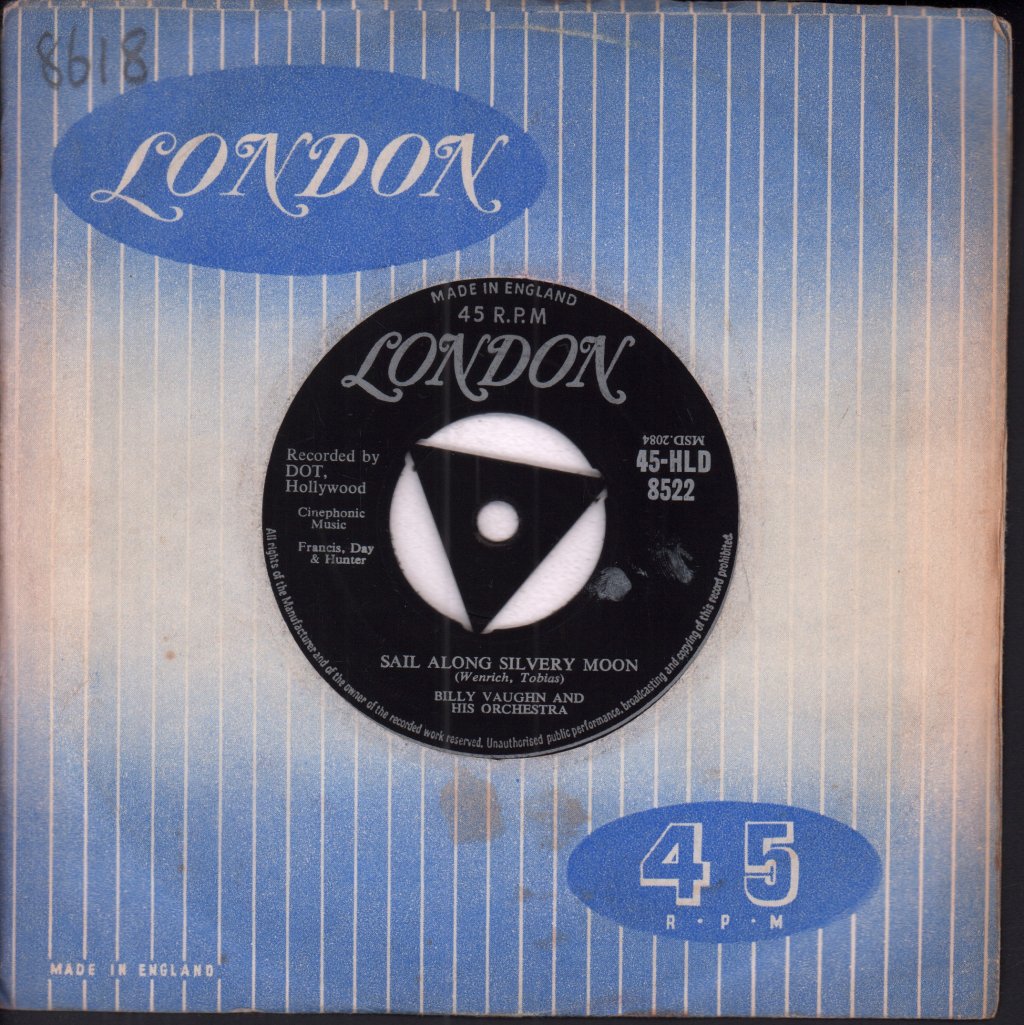 Billy Vaughn And His Orchestra - Sail Along Silvery Moon - 7 Inch