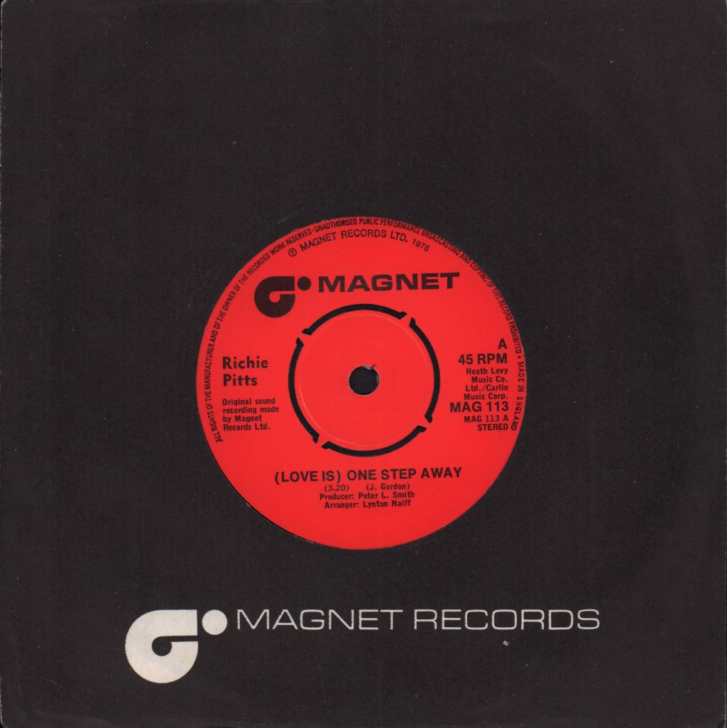 Richie Pitts - Love Is One Step Away - 7 Inch