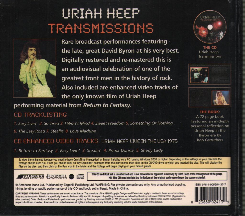 Uriah Heep - Transmissions  (Classic Airwaves) - Cd