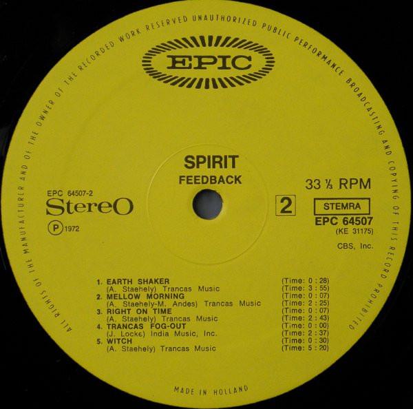 Spirit - Feedback - Lp