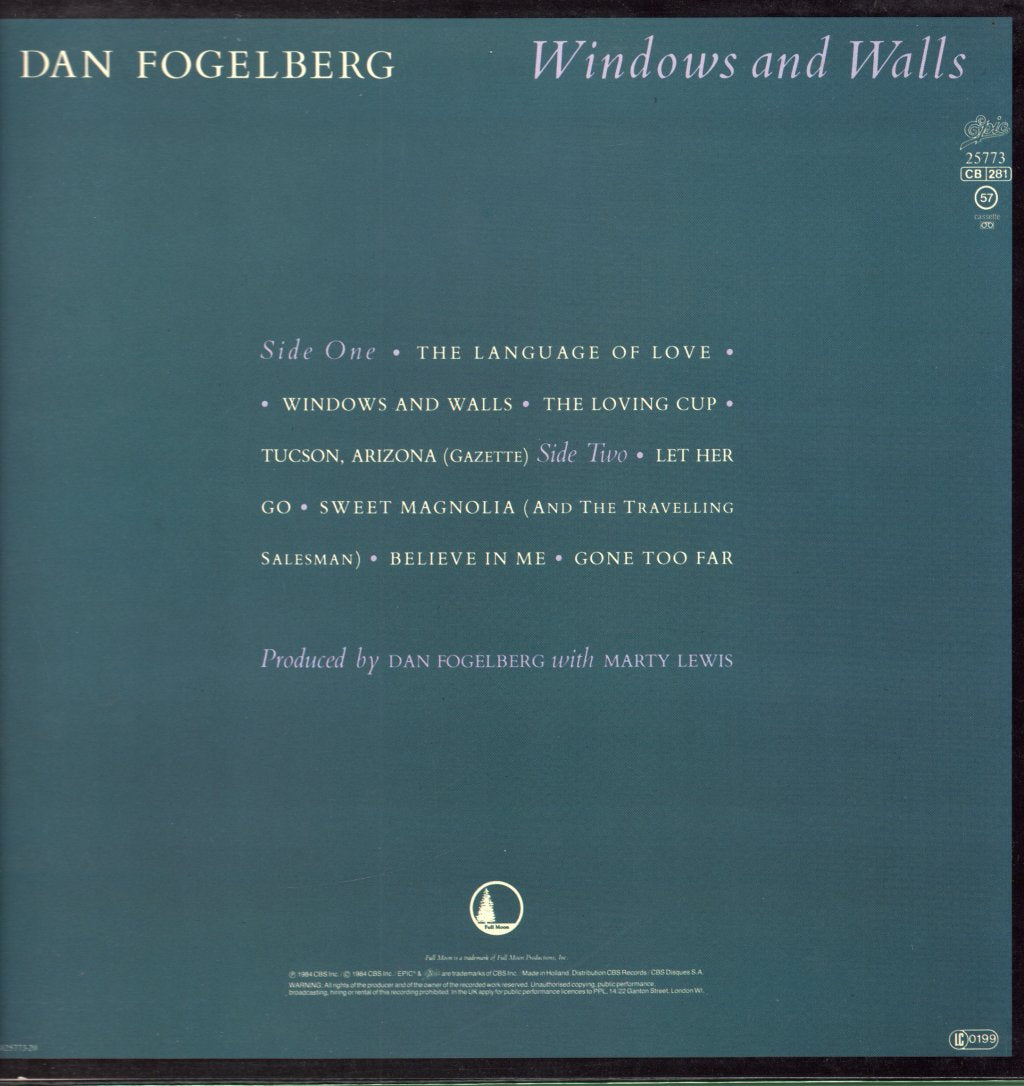 Dan Fogelberg - Windows And Walls - Lp