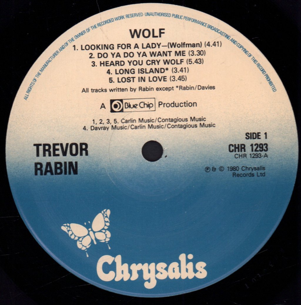 Trevor Rabin - Wolf - Lp