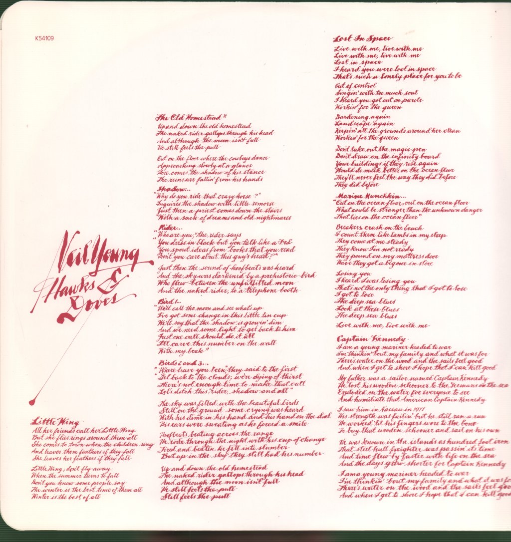 Neil Young - Hawks And Doves - Lp