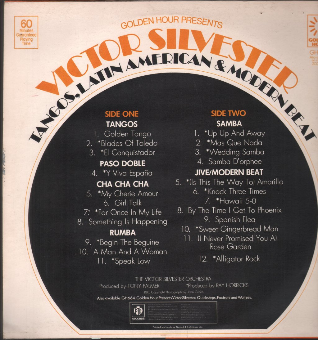 Victor Silvester Orchestra - Tangos, Latin American & Modern Beat - Lp