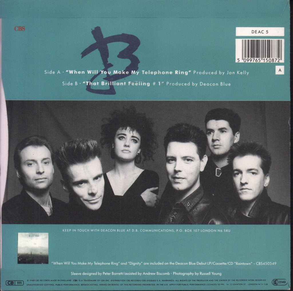 Deacon Blue - When Will You Make My Telephone Ring - 7 Inch