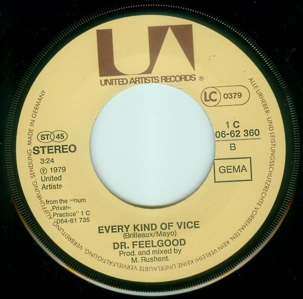 Dr. Feelgood - Milk And Alcohol - 7 Inch