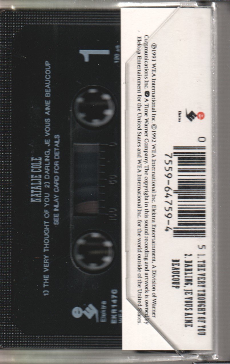 Natalie Cole - Very Thought Of You - Cassette