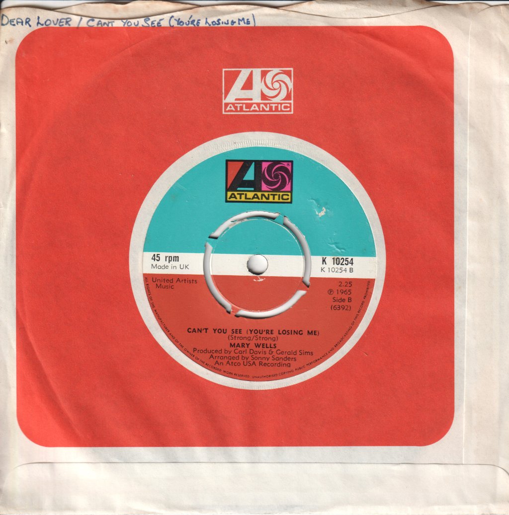 Mary Wells - Dear Lover - 7 Inch