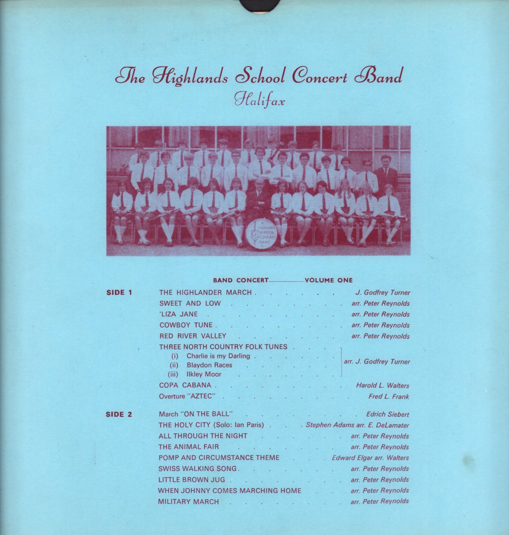 highlands school concert band halifax - highlands school concert band halifax - Lp