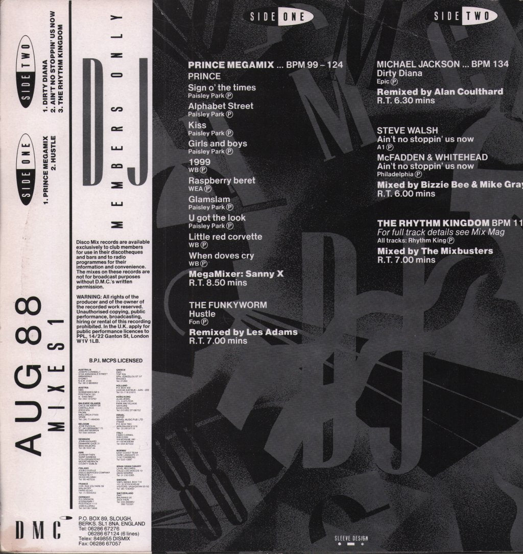 Various Artists - August 88 - Mixes 1 - 12 Inch
