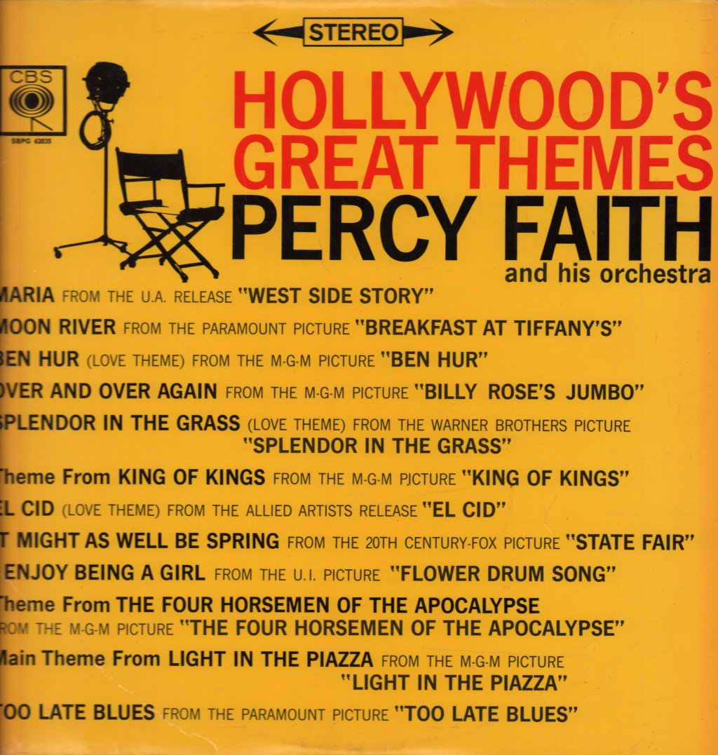 Percy Faith And His Orchestra - Hollywood's Great Themes - Lp