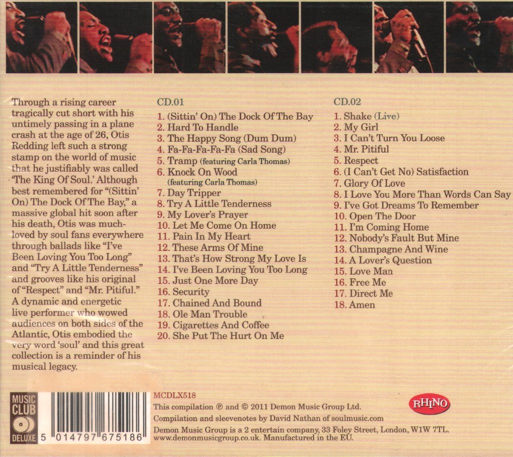 Otis Redding - Soul Legend (The Very Best Of Otis Redding) - Double Cd