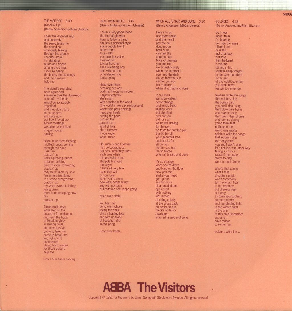 ABBA - Visitors - Lp