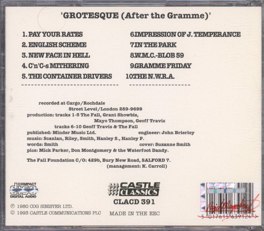 Fall - Grotesque (After The Gramme) - Cd