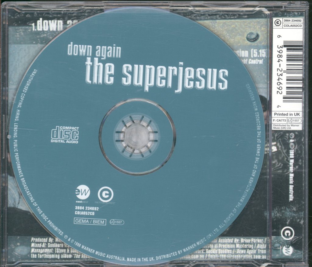 Superjesus - Down Again - Cd