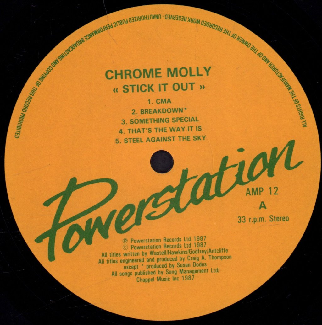 Chrome Molly - Stick It Out - Lp