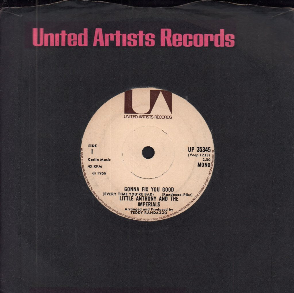 Little Anthony And The Imperials - Gonna Fix You Good - 7 Inch