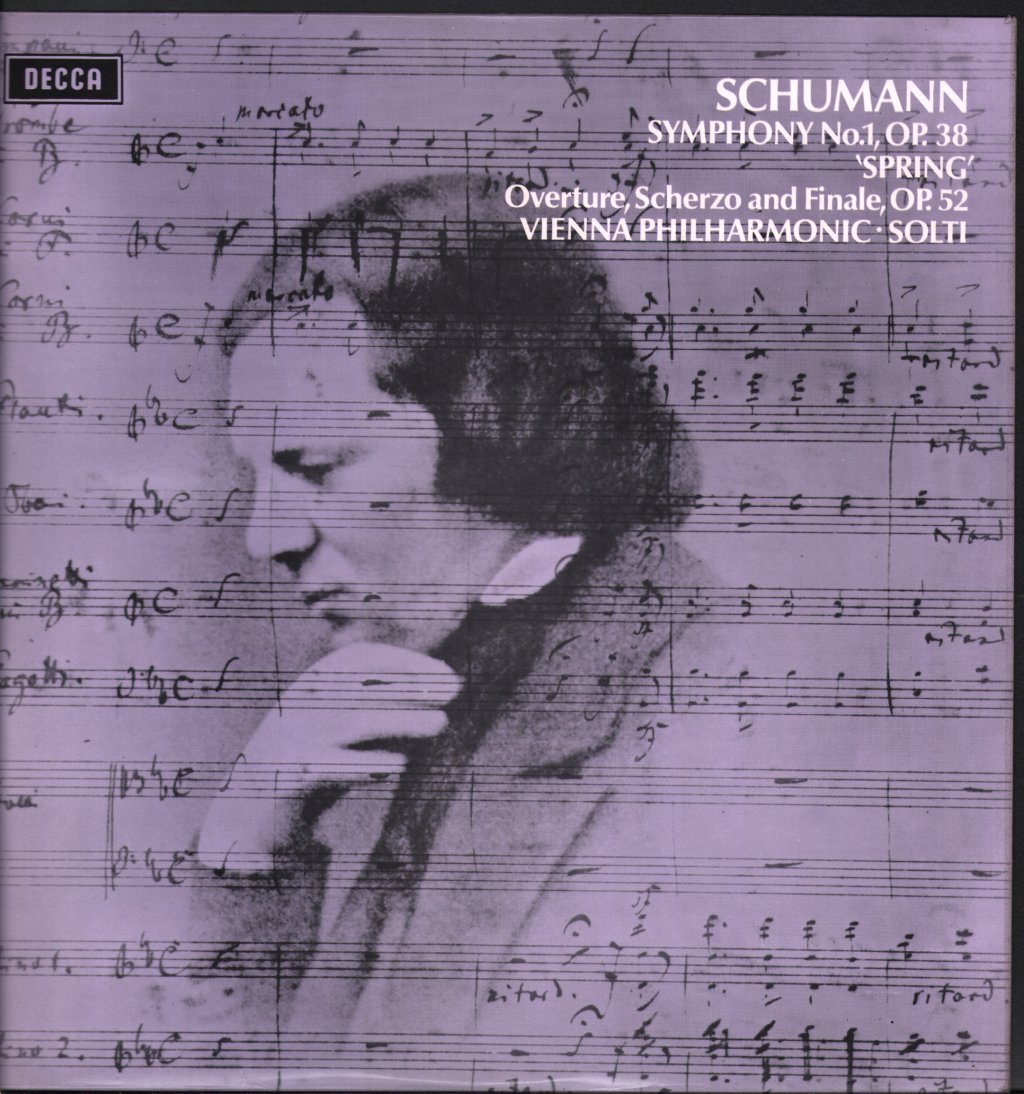 Georg Solti / Vienna Philharmonic Orchestra - Schumann - Symphony No.1 Op. 38 'Spring' / Overture, Scherzo And Finale, Op. 52 - Lp