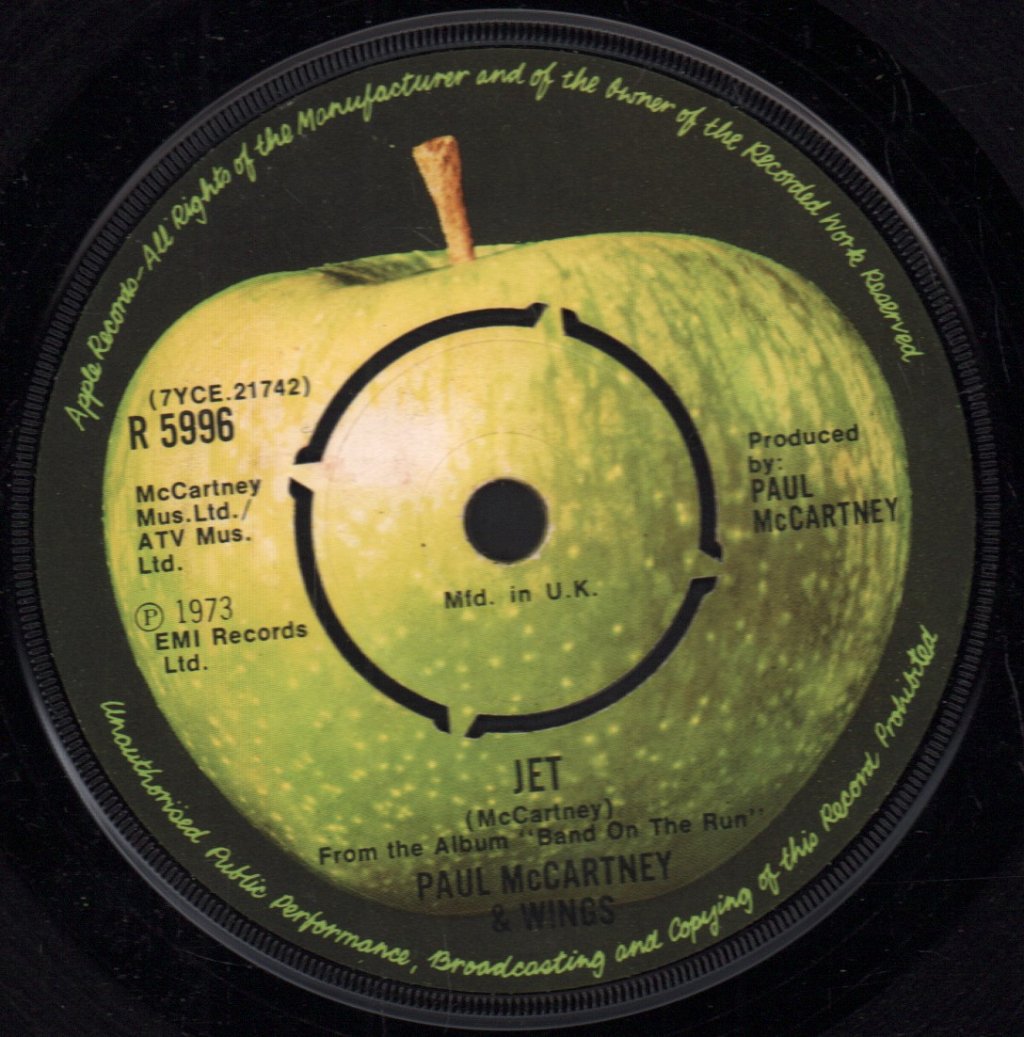 Paul McCartney And Wings - Jet - 7 Inch