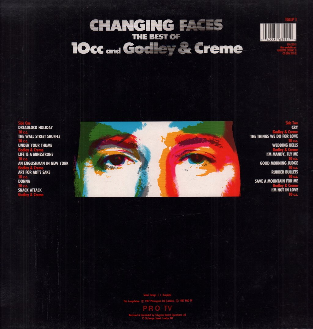 10Cc And Godley And Creme - Changing Faces - Lp