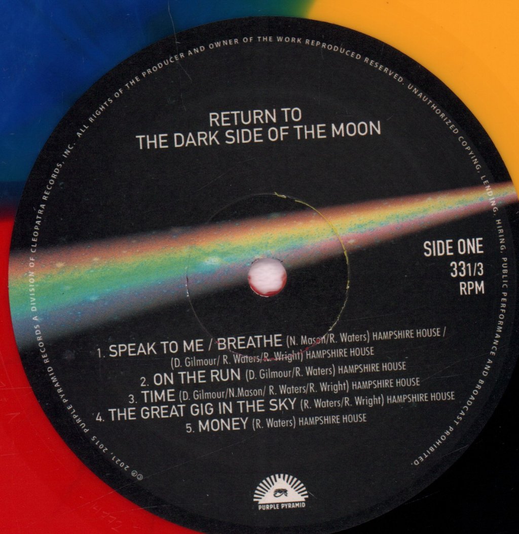 Various Artists - Return To The Dark Side Of The Moon A Tribute To Pink Floyd - Lp