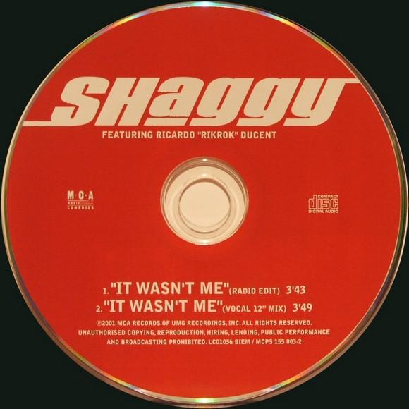 Shaggy Featuring Rikrok - It Wasn't Me - Cd