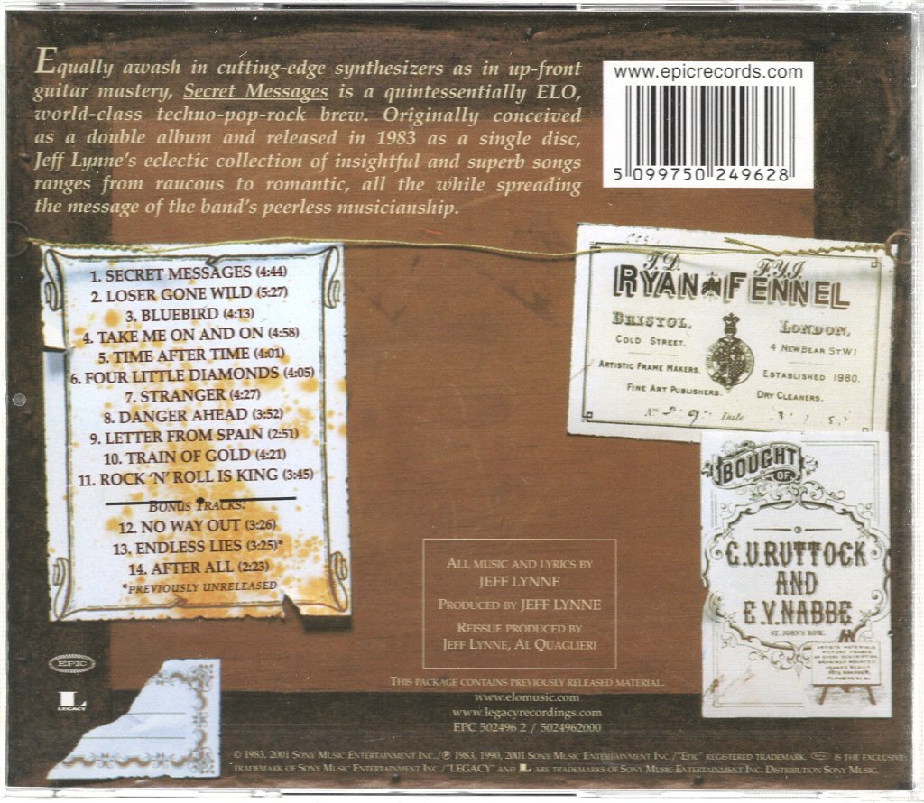 Electric Light Orchestra - Secret Messages - Cd