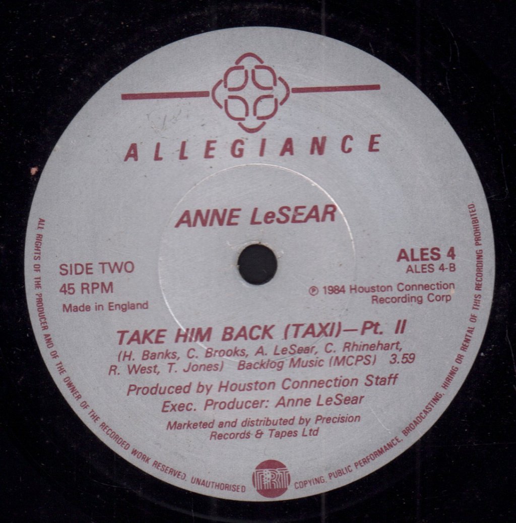 Anne Lesear - Take Him Back - 7 Inch