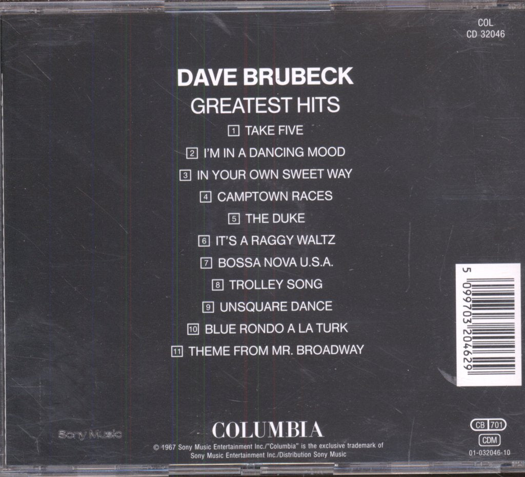 Dave Brubeck - Dave Brubeck's Greatest Hits - Cd