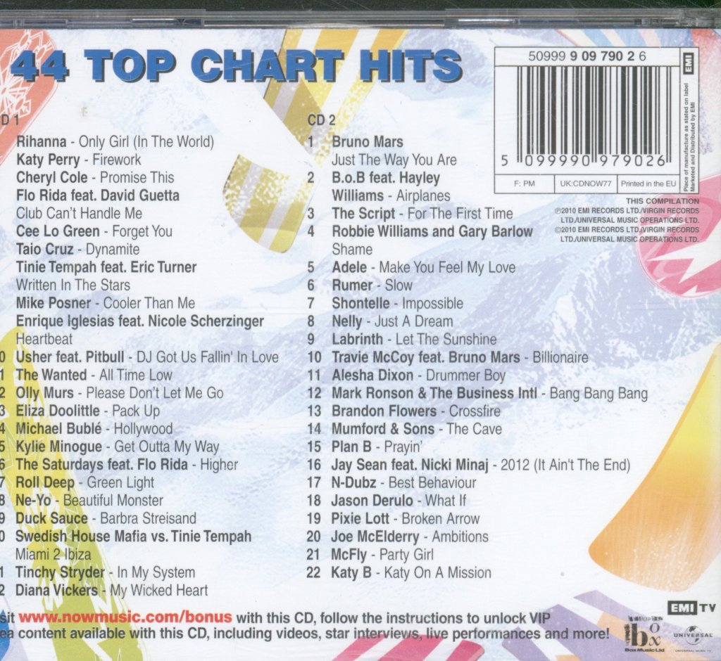 Various Artists - Now That's What I Call Music 77 - Double Cd