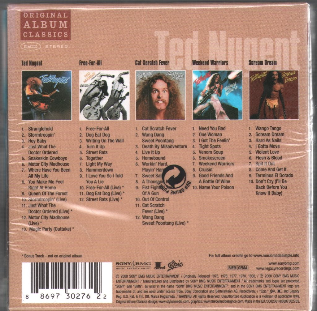 Ted Nugent - Original Album Classics - Cd Set