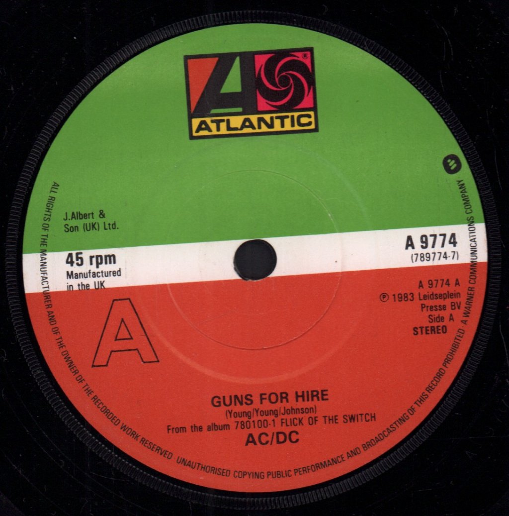 AC/DC - Guns For Hire - 7 Inch