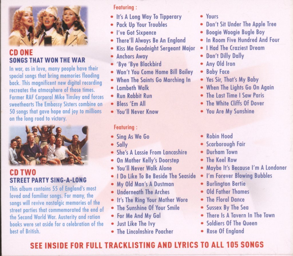 Various Artists - Songs That Won The War - Double Cd