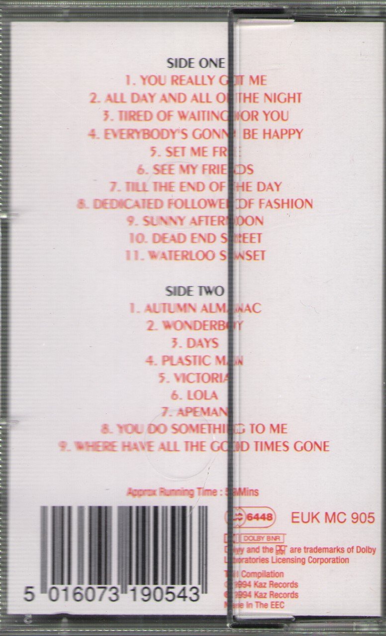 Kinks - Best Of The Kinks - Cassette