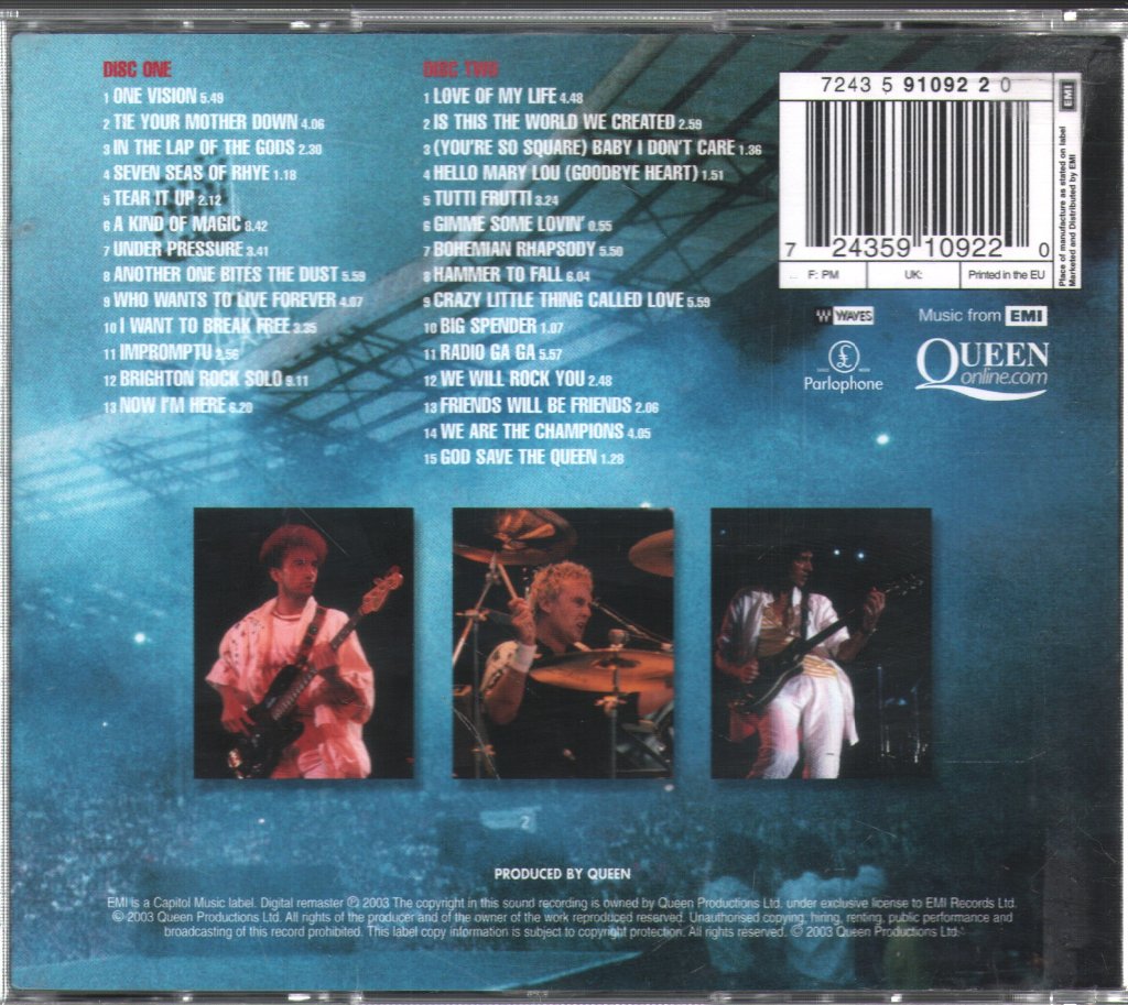 Queen - Live At Wembley Stadium - Double Cd