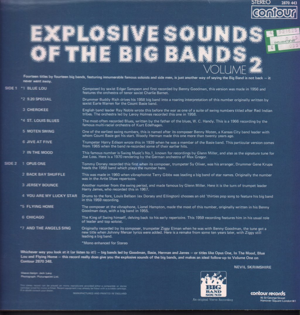 Various Artists - Explosive Sounds Of The Big Bands Volume 2 - Lp