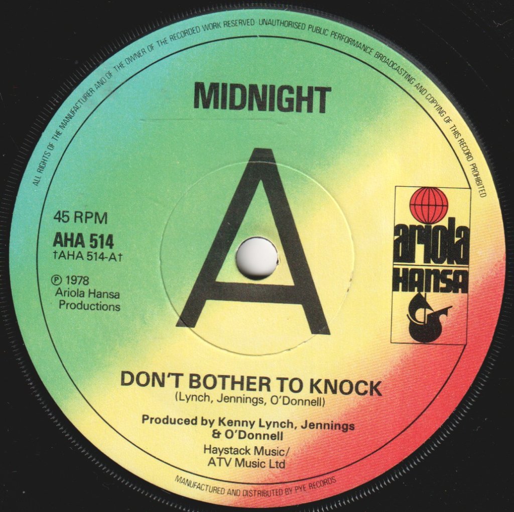 Midnight (Soul Group) - Don't bother To Knock - 7 Inch