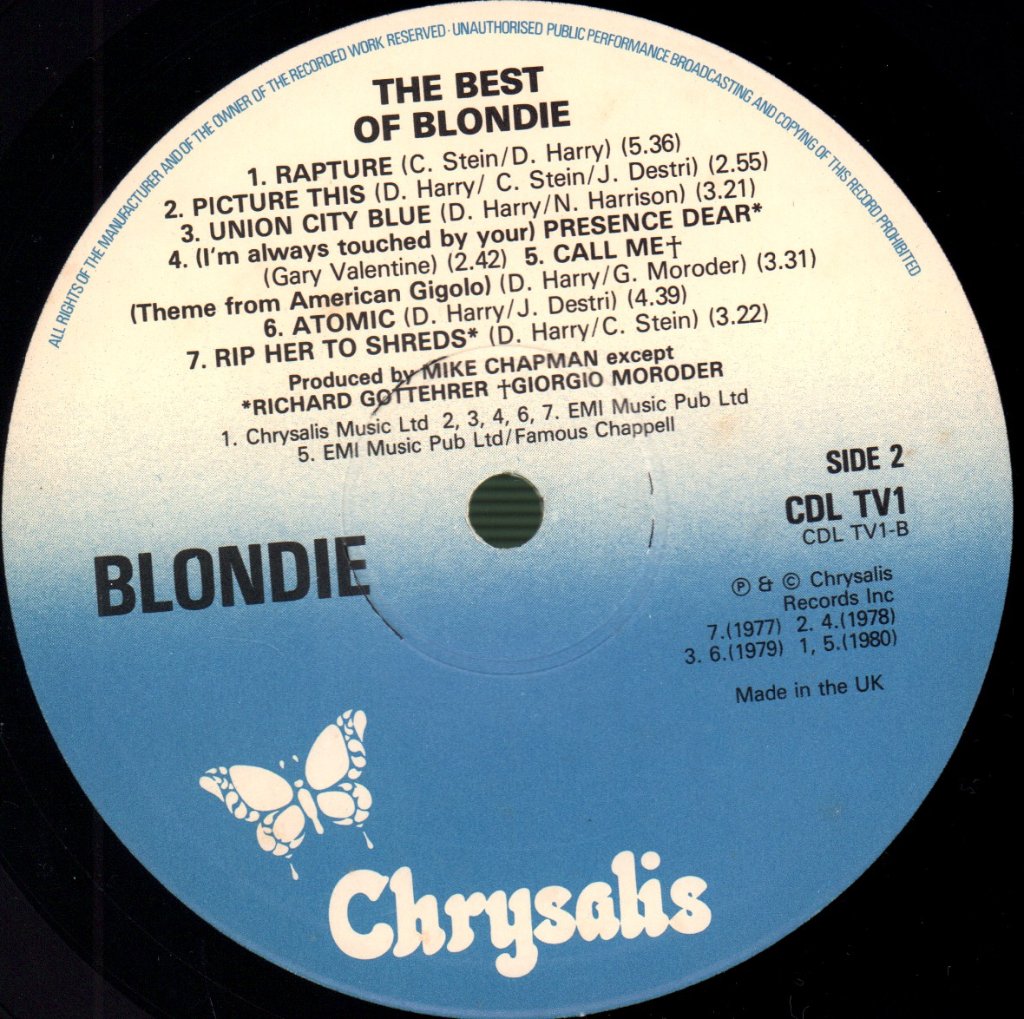 Blondie - Best Of - Lp