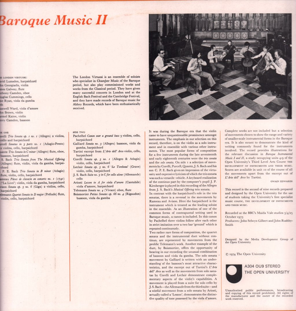 London Virtuosi - Baroque Music 2 - Lp
