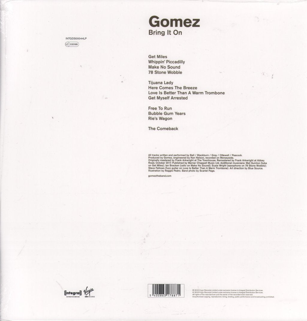 Gomez - Bring It On - Double Lp