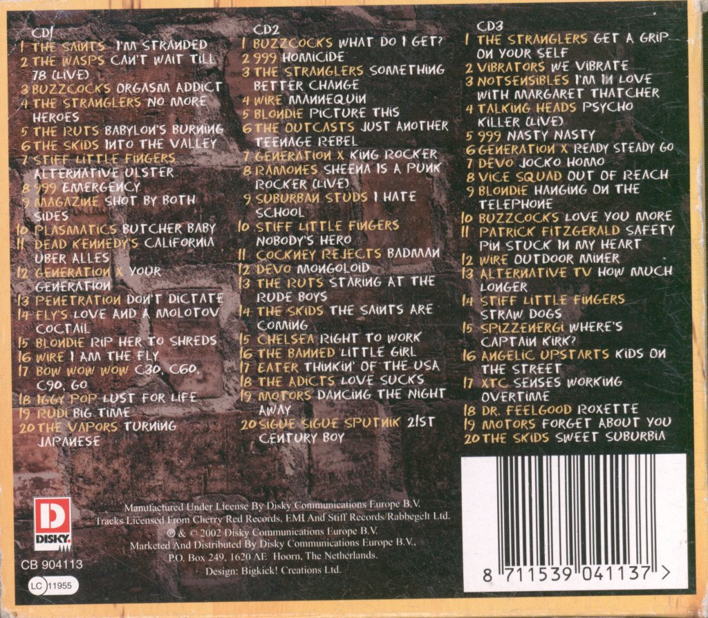 Various Artists - No Spitting: 60 Classic Punk Tracks - Cd Set