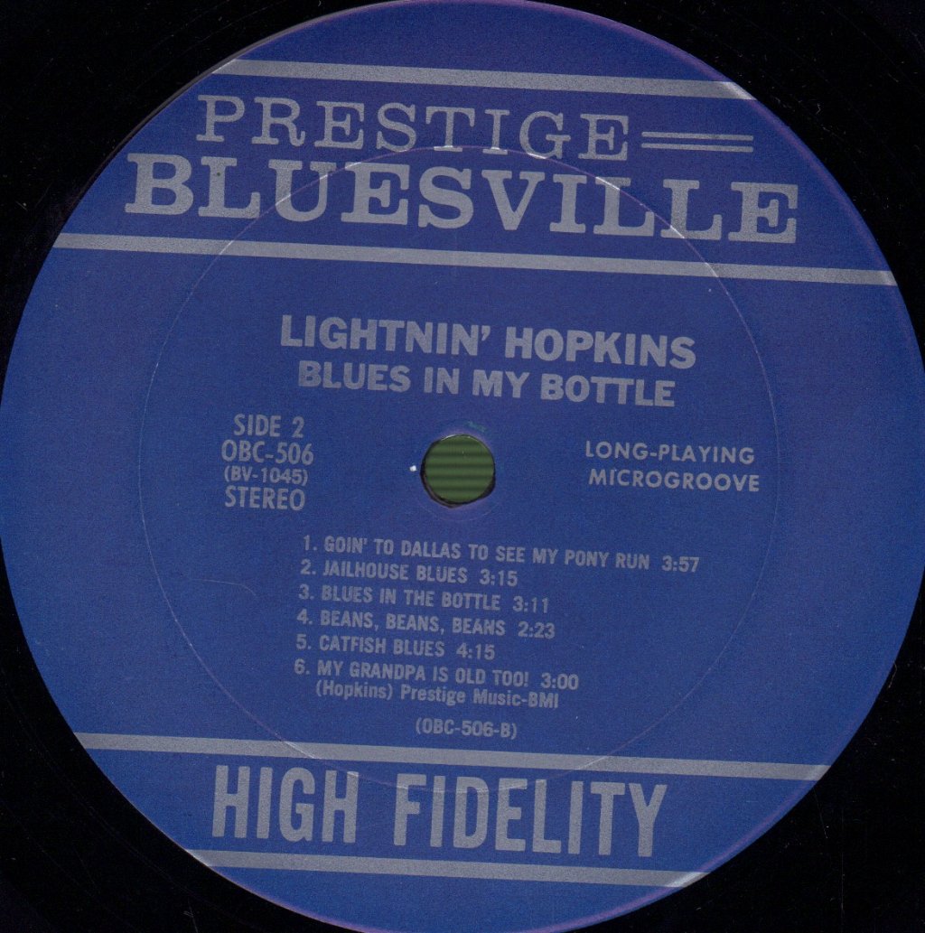 Lightnin' Hopkins - Blues In My Bottle - Lp
