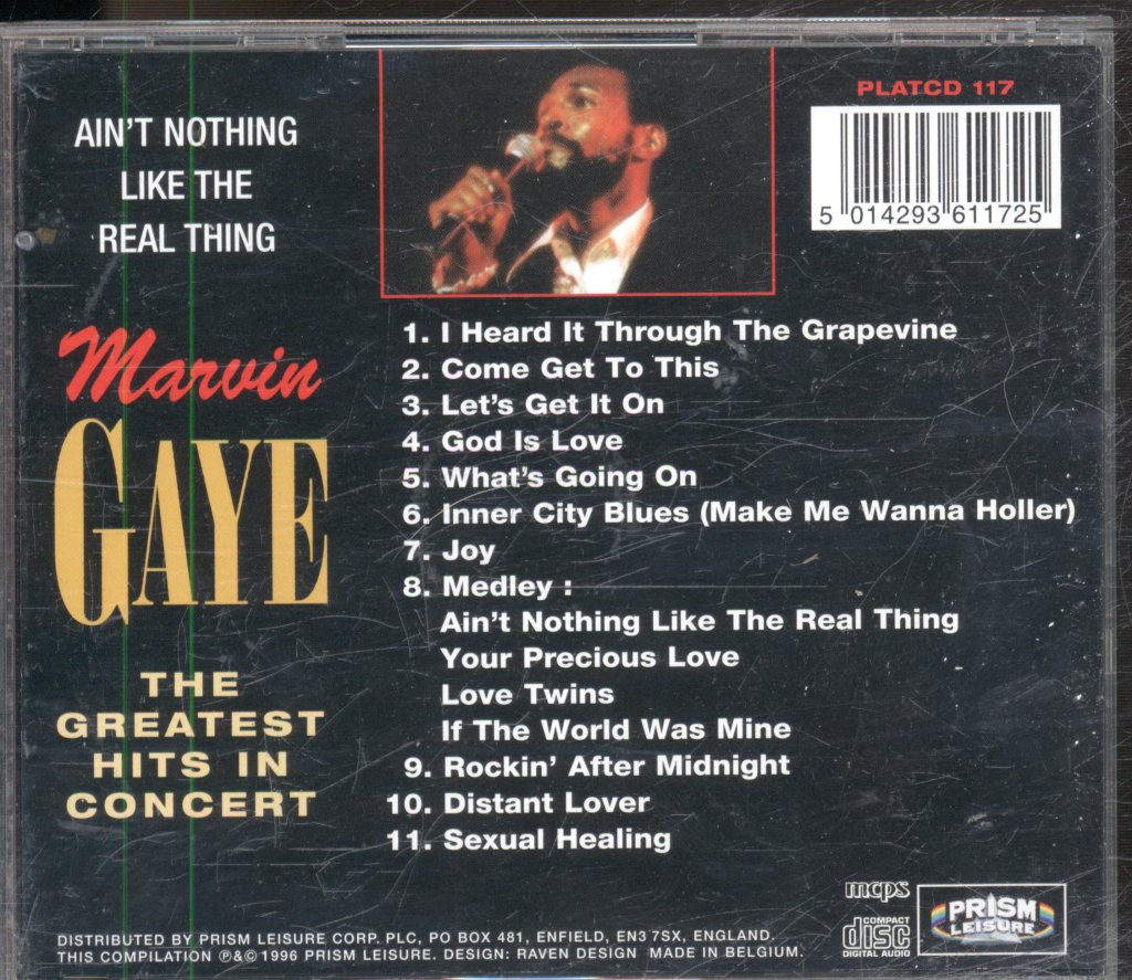 Marvin Gaye - Ain't Nothing Like The Real Thing (The Greatest Hits In Concert) - Cd