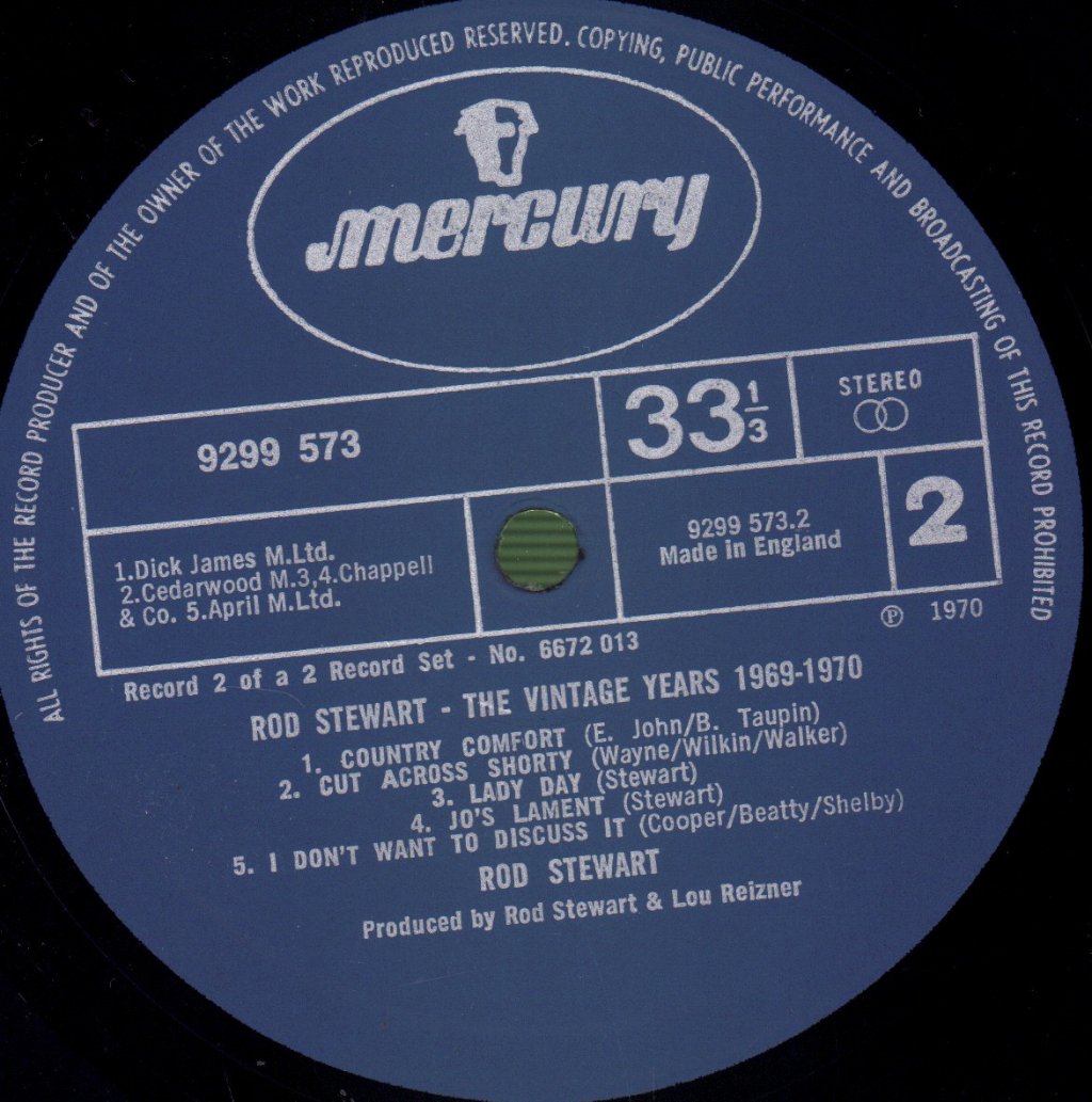 Rod Stewart - Vintage Years 1969-70 - Double Lp