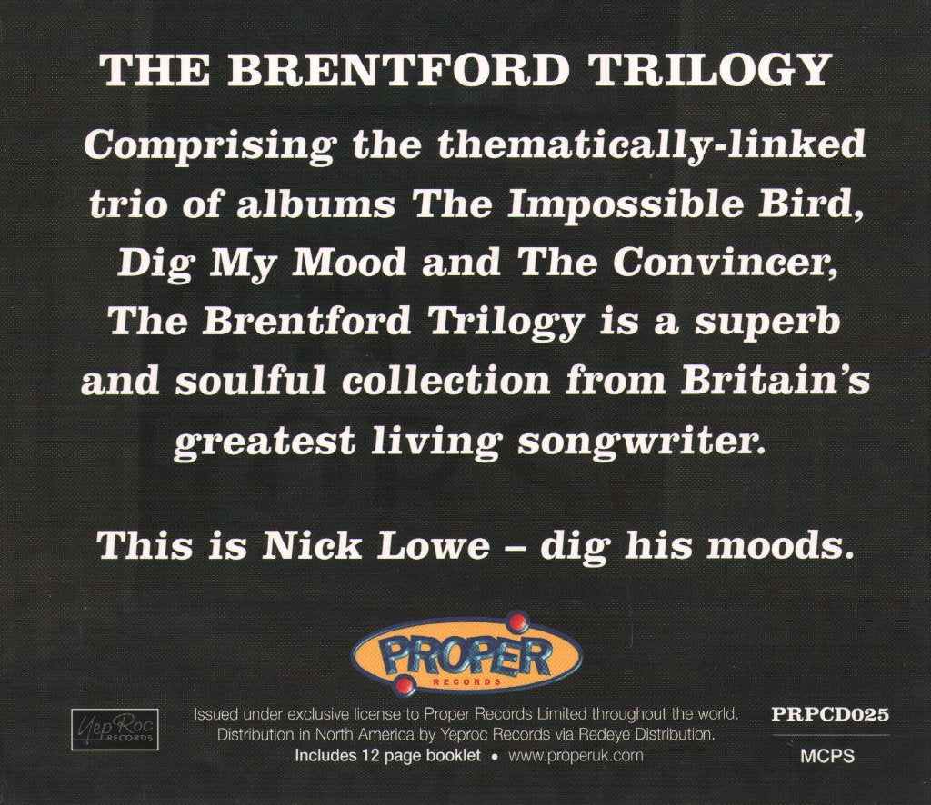 Nick Lowe - Brentford Trilogy - Cd Set