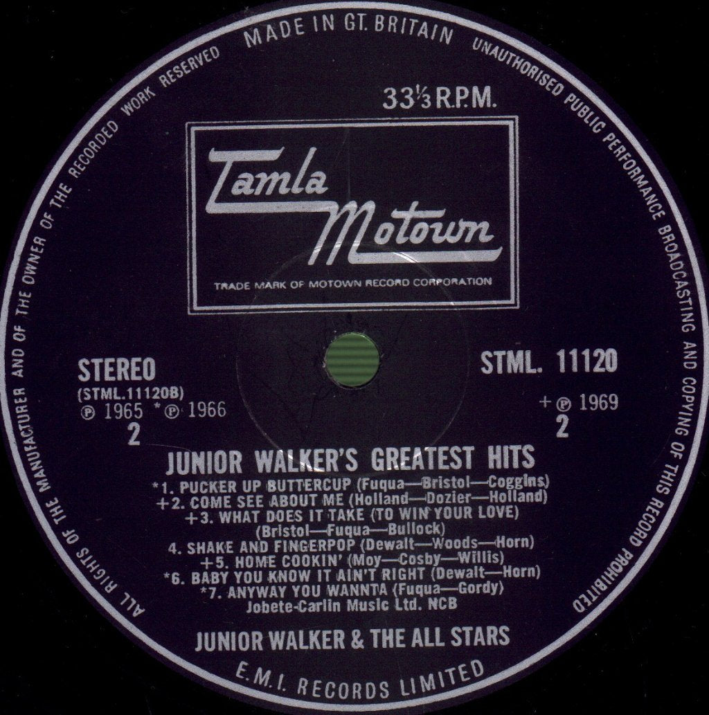 Junior Walker And The All Stars - Greatest Hits - Lp